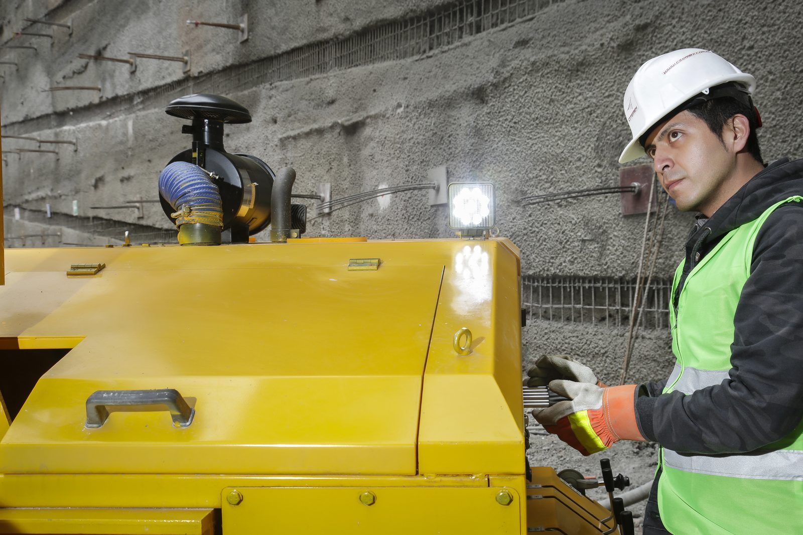 Perforadora en excavación